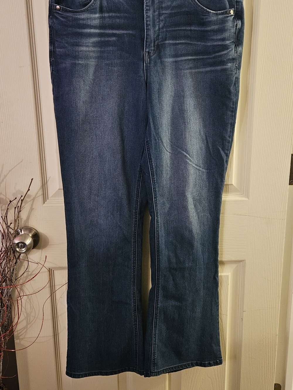 Democracy Women's Dark Blue Wide Leg Jeans